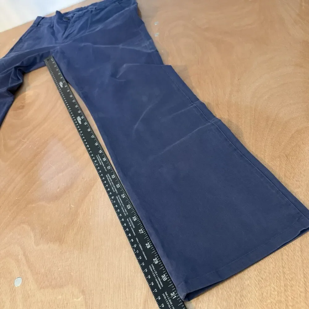 Peter Millar Crown Crafted Men's Size 33 Blue Performance Pants Golf Chino